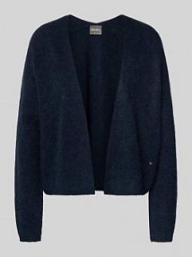 Kardigan z dzianiny z przodem bez zapięcia model THORA MOS MOSH granatowy EAN 168780