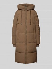 Płaszcz pikowany z kapturem model Ollie MOS MOSH brązowy damski EAN 170810
