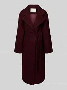 Płaszcz wełniany z połami LANIUS czerwony damski EAN 14444-00