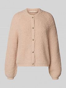 Kurtka z dzianiny o kroju regular fit z mieszanki wełny z alpaki model College LANIUS beżowa damska EAN 14475-00