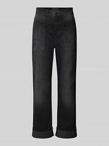 Jeansy z wpuszczanymi kieszeniami model LIBERTA Angels szare damskie EAN 3503809