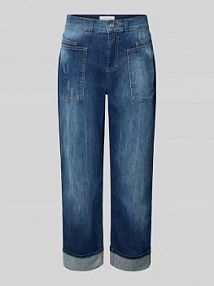 Jeansy z wpuszczanymi kieszeniami model LIBERTA Angels niebieskie damskie EAN 3503809