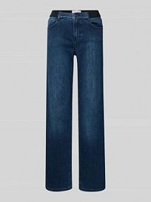 Jeansy z szeroką nogawką i elastycznym pasem model LARA SPORTY Angels niebieskie damskie EAN 3462989