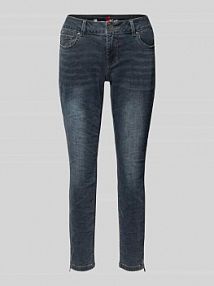 Jeansy o kroju skinny fit z 5 kieszeniami Buena Vista szare damskie EAN 2508-B5311
