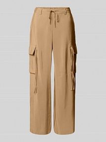 Spodnie z plisami i elastycznym pasem Zero beżowe damskie EAN 1010003102