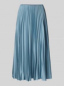 Spódnica midi z plisami i elastycznym pasem Zero niebieska EAN 1010002824