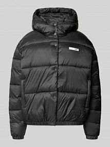 Kurtka pikowana z naszywką z logo EA7 Emporio Armani szara damska EAN 7W000681.AF16413