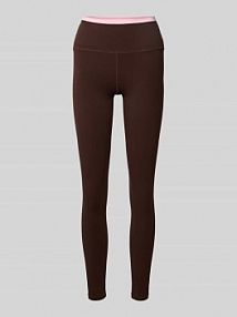 Legginsy o kroju super skinny fit z szerokim pasem model VITA P.E Nation brązowe damskie EAN 243G343_ESPRE
