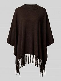Ponczo z mieszanki bawełny i kaszmiru herzensangelegenheit brązowe EAN 25253-1210