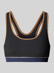 Stanik o kroju bokserki z okrągłym dekoltem The Upside czarne damskie EAN USW225059