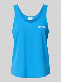 Top na ramiączkach z nadrukiem z logo i okrągłym dekoltem The Upside niebieski damski EAN USW225107