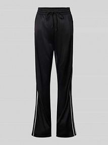 Spodnie treningowe z paskami w kontrastowym kolorze i elastycznym pasem The Upside czarne damskie EAN USW424118