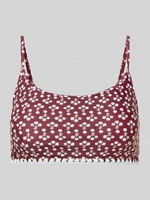 Biustonosz typu bralette z wyhaftowanymi detalami The Upside czerwony EAN USW325078