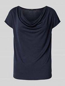 T-shirt z lejącym dekoltem Zero granatowy damski EAN 1010003231