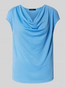 T-shirt z lejącym dekoltem Zero niebieski damski EAN 1010003231