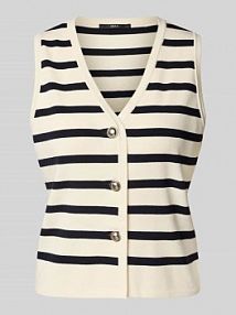 Kamizelka z dzianiny z listwą guzikową Zero granatowa damska EAN 1010003229