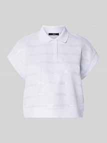 T-shirt z wykładanym kołnierzem Zero biały damski EAN 1010003194