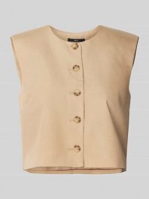 Kamizelka z listwą guzikową na całej długości Zero beżowa damska EAN 1010003222
