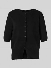 Kurtka z dzianiny z mieszanki wiskozy z rękawem o dł. 3/4 model Tinala someday czarny EAN 10429813263100