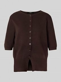 Kardigan z mieszanki wiskozy z rękawem o dł. 3/4 model Tinala someday brązowy EAN 10429813263100