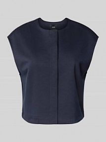 Kamizelka o szerokim kroju z okrągłym dekoltem model Umandy someday granatowa damska EAN 10429113271357