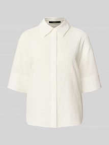 Bluzka o kroju regular fit z krytą listwą guzikową model Zubliana someday biała damska EAN 10431012651100