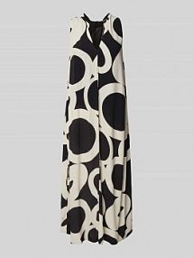 Sukienka midi z wiskozy z dekoltem w serek model Qedira print someday czarna EAN 10279613286357