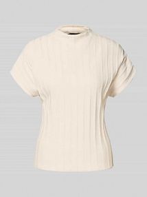 Bluzka o kroju regular fit z dzianiny z mieszanki wiskozy model Timea someday beżowy damski EAN 10430413274363