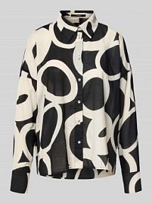 Bluzka o kroju relaxed fit ze wzorem na całej powierzchni model Zirveli someday czarna damska EAN 10431113281357