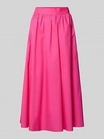 Spódnica plisowana z czystej bawełny z szerokim pasem Liu Jo White różowa EAN WA5173T4853