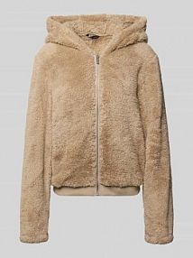 Bluza rozpinana o kroju regular fit z futerka model NEWANNA Only beżowa damska EAN 15300635