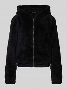 Bluza rozpinana o kroju regular fit z futerka model NEWANNA Only czarna damska EAN 15300635