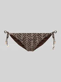 Figi bikini z bocznym wiązaniem model DREA SILVARY banana moon brązowe EAN DREA SILVARY