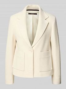 Żakiet wełniany z kołnierzem z połami Windsor biały EAN 30049113