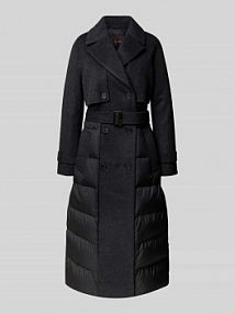 Płaszcz z kołnierzem z połami i paskiem Windsor szary damski EAN 30049162