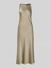 Sukienka koktajlowa o linii A o kroju bez rękawów model KAISER MAX&Co. oliwkowa EAN 2526226021200