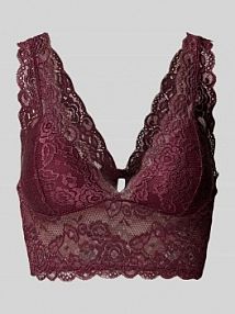 Biustonosz typu bralette z koronki model CHLOE Only czerwony EAN 15107599