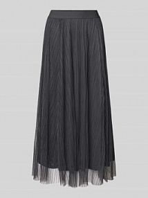 spódnica midi o kroju regular fit z siateczki model 'LAVINA' Only szara EAN 15214303