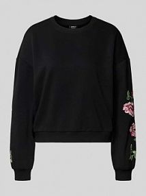 Bluza o kroju regular fit z mieszanki bawełny model BROOKLYN Only czarna damska EAN 15355805