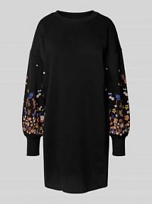 Sukienka dresowa o lejącym kroju z mieszanki bawełny model BROOKE Only czarna EAN 15281818