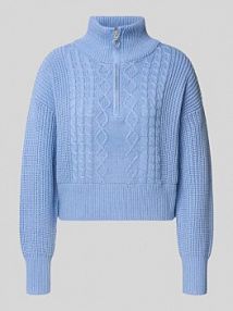 Bluza z kołnierzem o kroju regular fit z mieszanki bawełny model DORITTA Only niebieska damska EAN 15306911