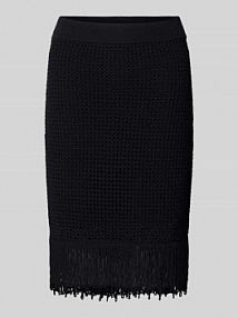 Spódnica o długości do kolan z frędzlami Zero EAN 1010003225