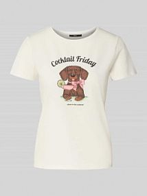 T-shirt z okrągłym dekoltem Zero biały damski EAN 1010003324