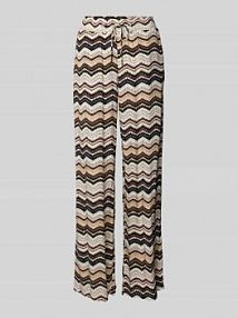 Spodnie z wiskozy z elastycznym pasem Zero czarne damskie EAN 1010003288