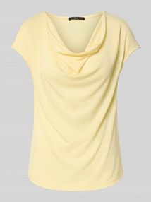 T-shirt z lejącym dekoltem Zero żółty damski EAN 1010003231