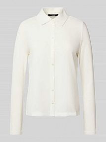 Bluzka koszulowa o kroju slim fit z mieszanki wiskozy i elastanu model Kirsty someday biała damska EAN 1045267283373