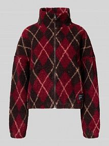 Bluza rozpinana o kroju oversized z futerka model ELINE LIFE Only czerwona damska EAN 15333914