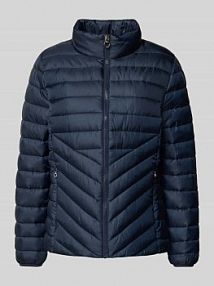 Kurtka pikowana o kroju slim fit ze stójką s.Oliver RED LABEL granatowa damska EAN 2164698