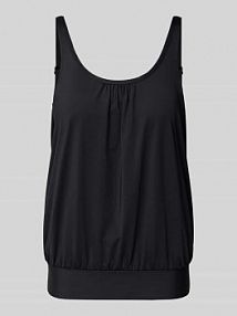 Top tankini z dekoltem w łódkę Lascana czarny damski EAN LMH-193