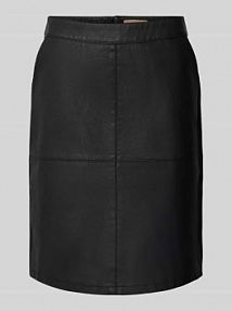 Spódnica o długości do kolan z imitacji skóry model Gunilla Soyaconcept czarna EAN 16881